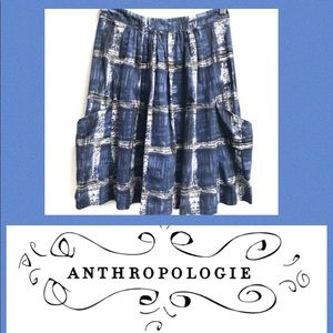 Lil Anthropologie Bow Full Pleated Skirt 6 🦋